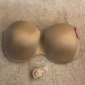 Ambrielle Bra 36DD Beige Underwired Strapless